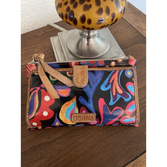 Consuela Handbags - Consuela Women's Multicolor Floral Wallet Organizer Artisan Funky Boho